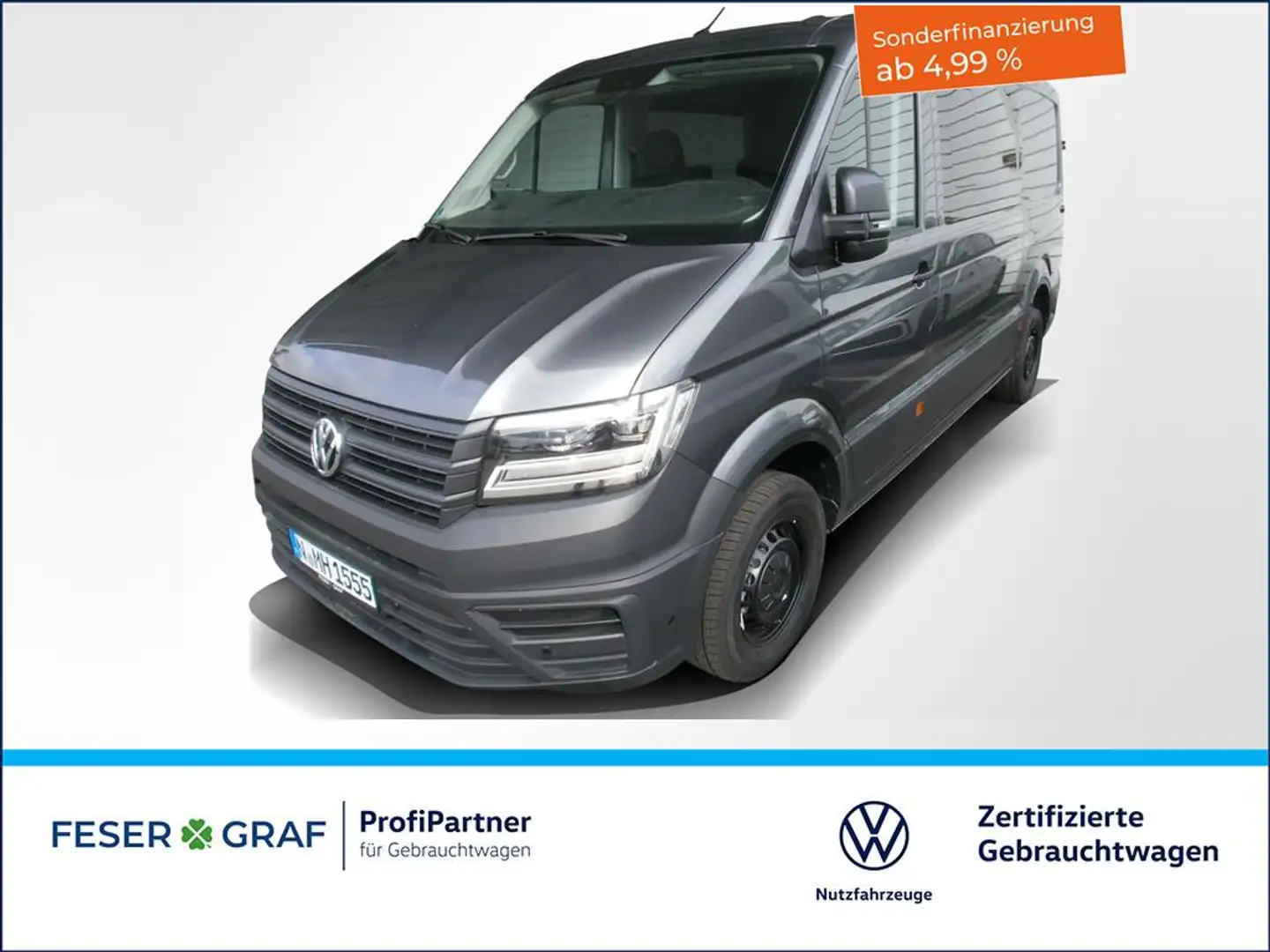 Volkswagen Crafter 2.0TDI KastenPlus MR Automatic AHK LED ACC 5Sitze Grau - 1