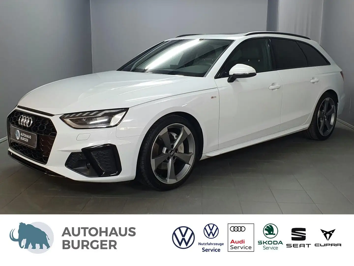 Audi A4 Avant 40TFSI S tronic S line/AHK/Panorama Navi Weiß - 1