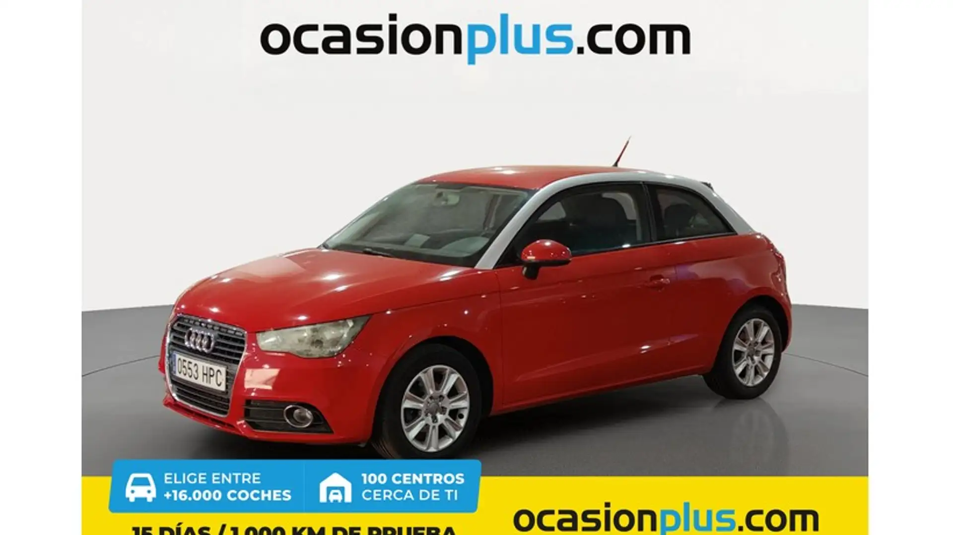 Audi A1 1.6TDI Attraction S-Tronic 90 Rojo - 1