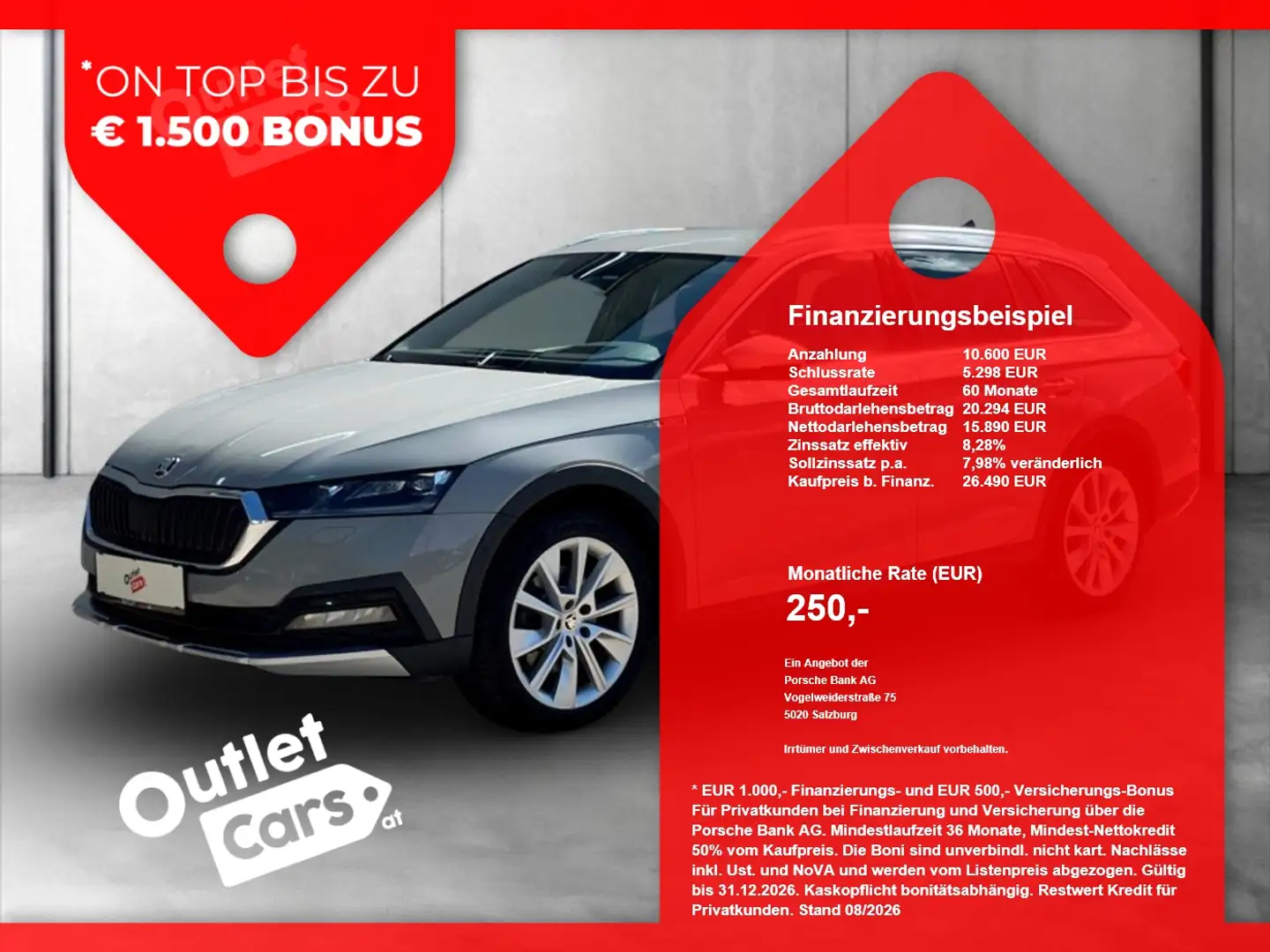 Skoda Octavia Combi Scout 4X4 2.0 TDI DSG MATRIX+RADAR Grau - 1