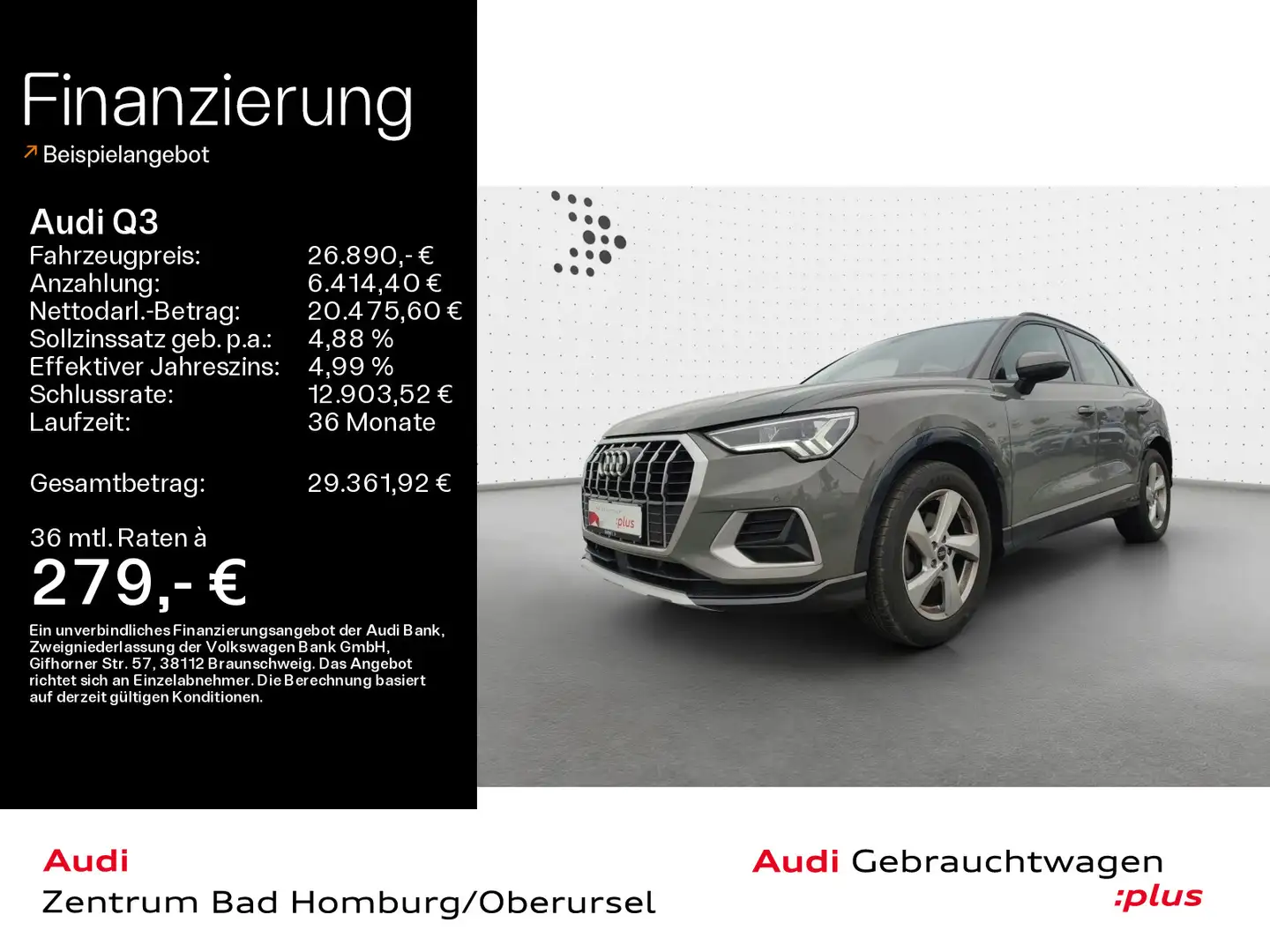 Audi Q3 SUV advanced 35 TFSI*LED*Einparkhilfe*Navi*Au Gris - 1