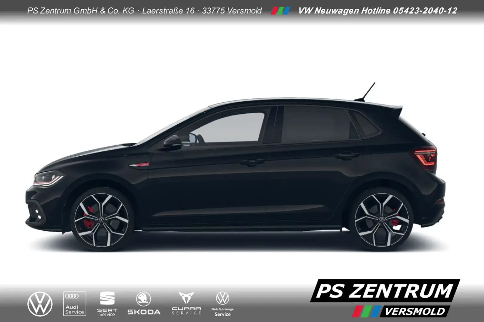 Volkswagen Polo GTI 2.0 TSI Navi ACC RFK Bluetooth LED Klima Schwarz - 2