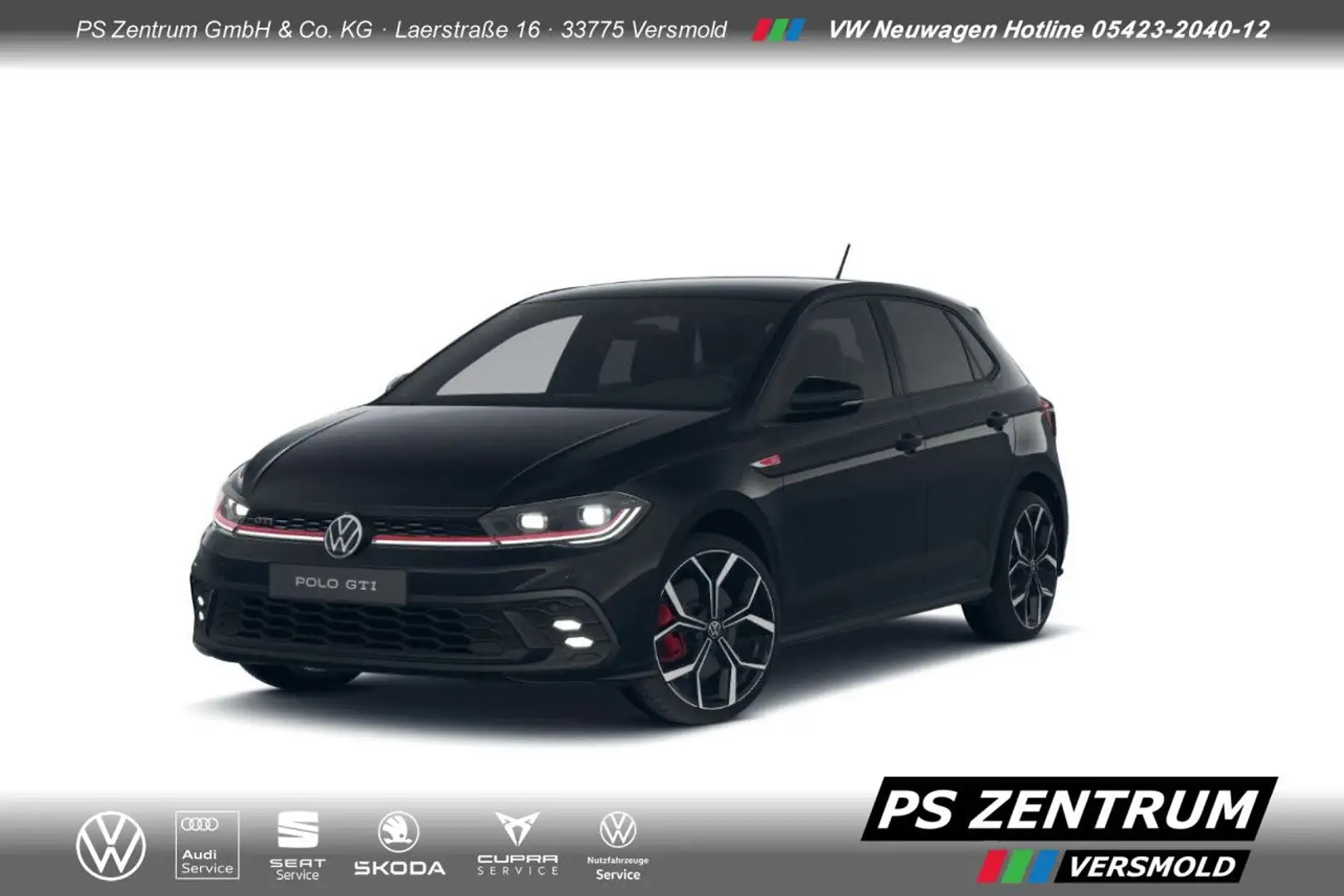 Volkswagen Polo GTI 2.0 TSI Navi ACC RFK Bluetooth LED Klima Schwarz - 1