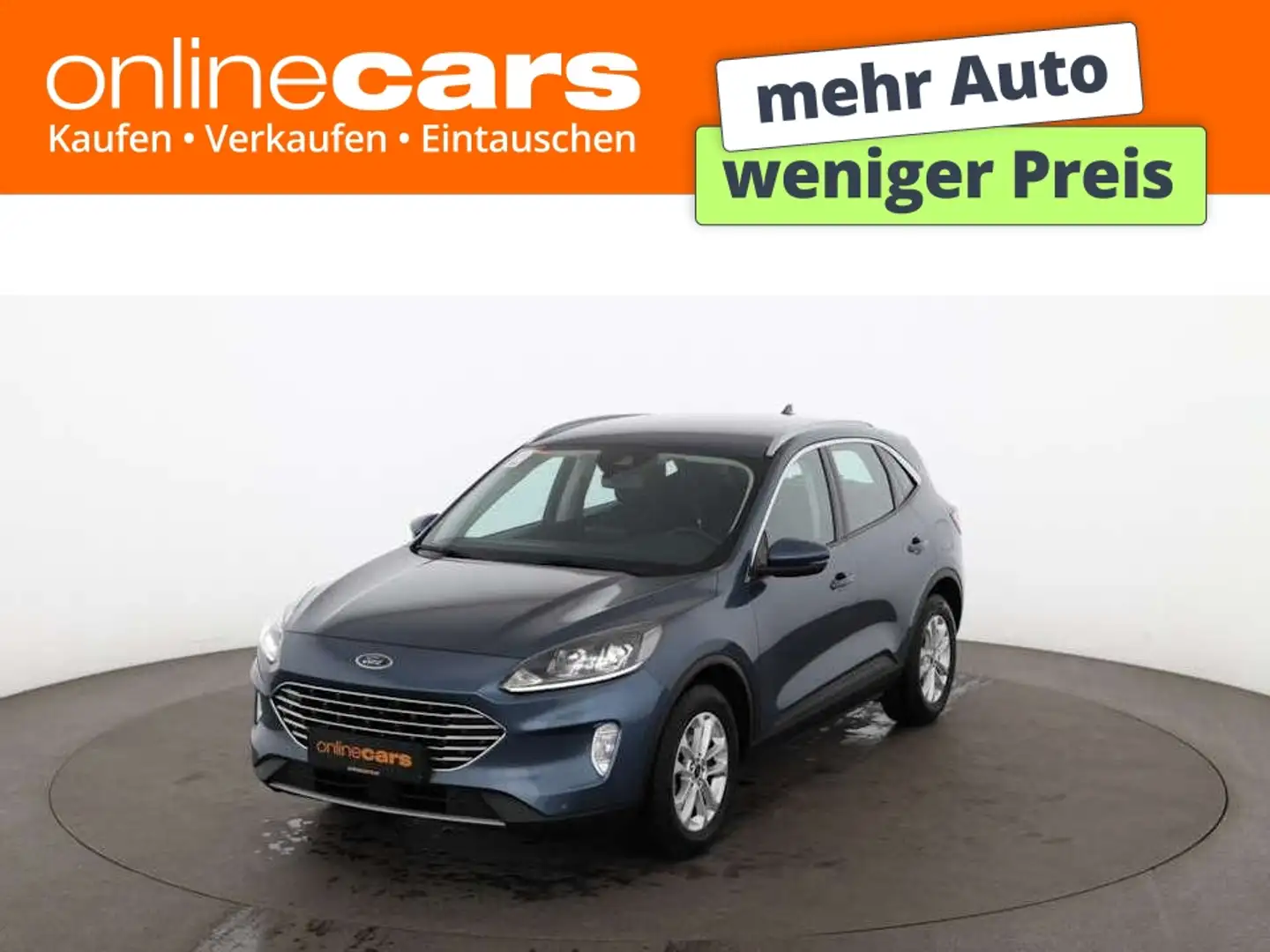 Ford Kuga 1.5 EcoBlue Titanium Aut LED NAVI R-CAM Blau - 1