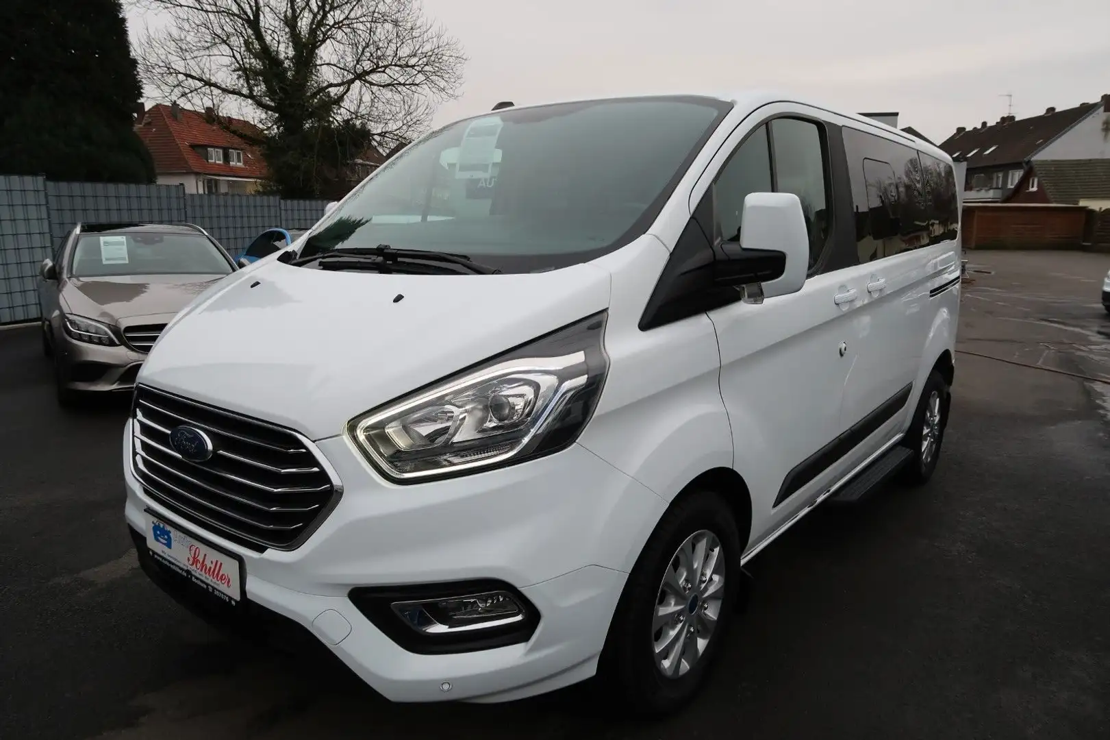 Ford Transit /Tourneo Custom L1 8 Sitze 2 Schiebetüren Weiß - 1