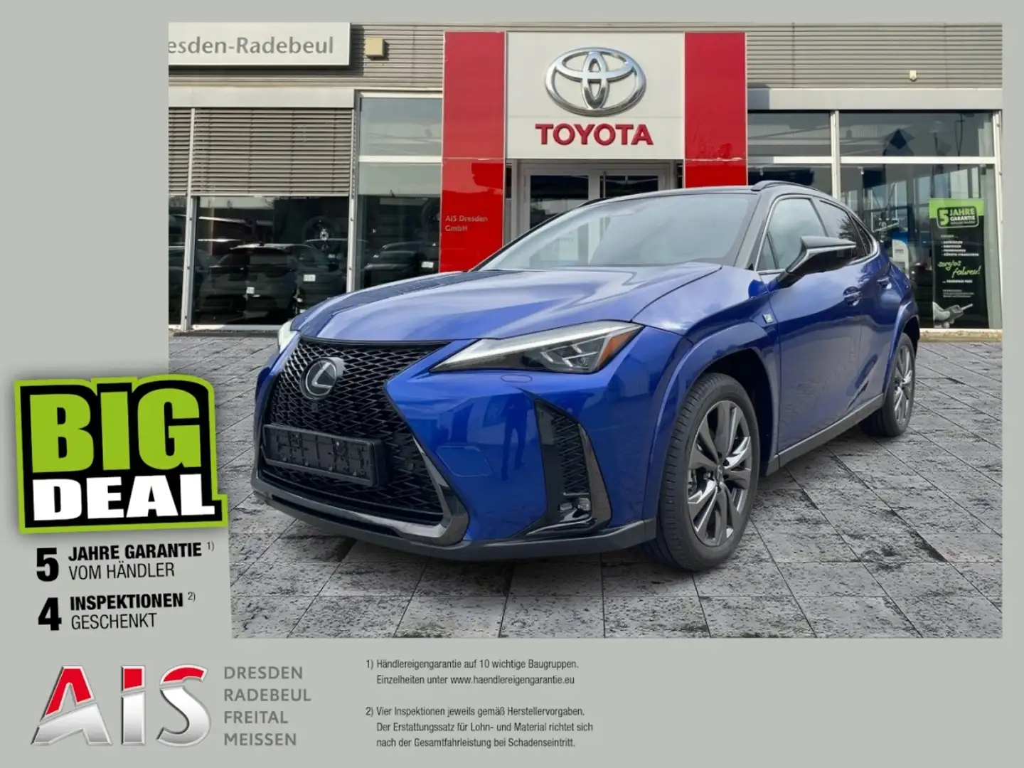 Lexus UX 300e UX 300h F Sport Efour HUD*Schiebedach**MarkLevi Blauw - 1