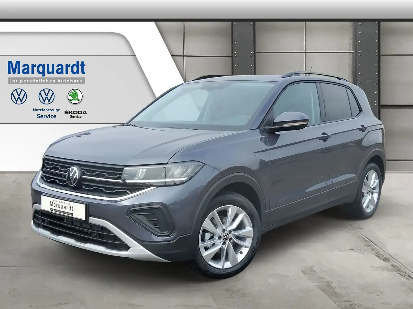 Volkswagen T-Cross 1.0 TSI Life DSG  AHK LED ACC 17" Grau - 1