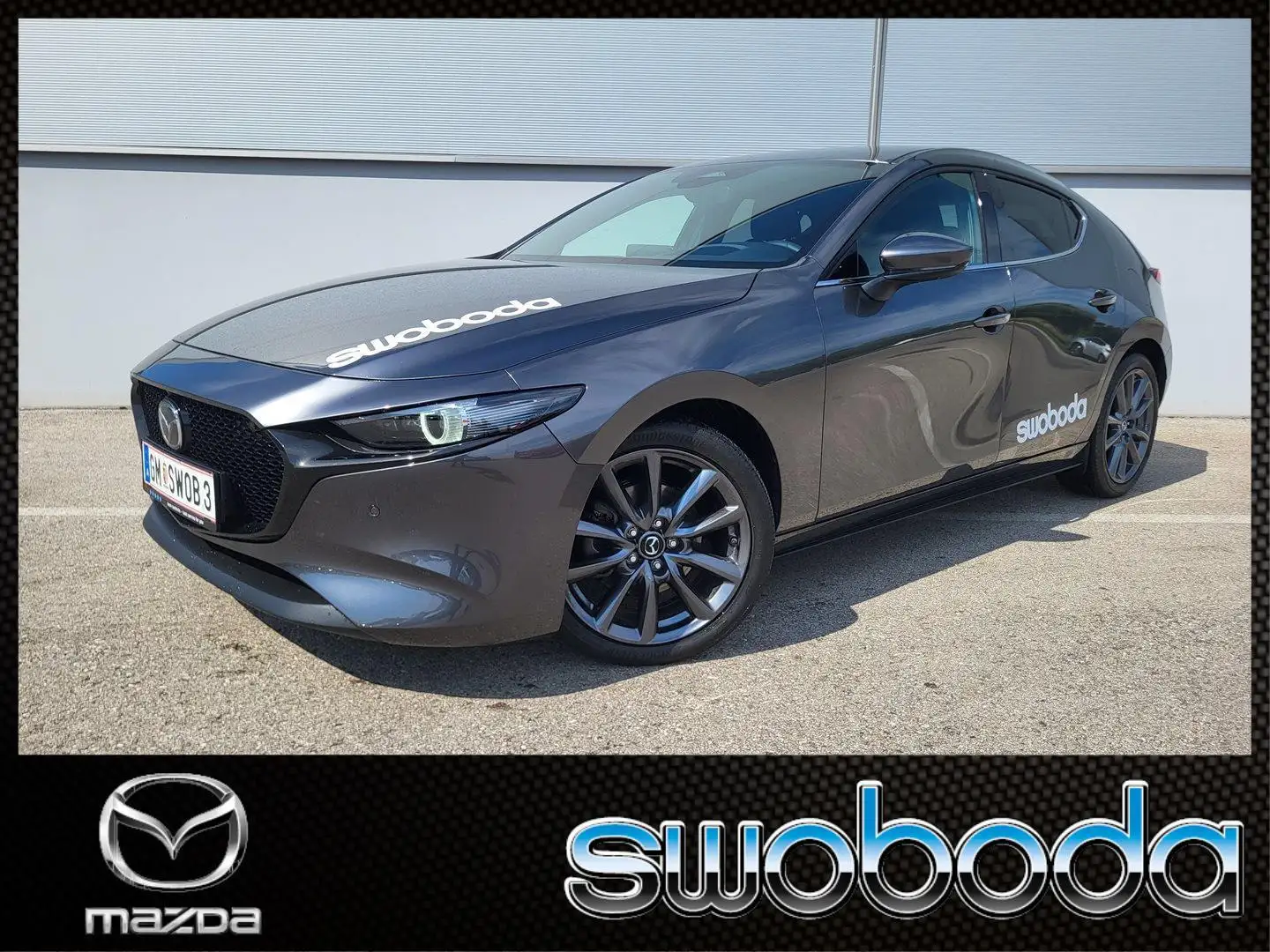Mazda 3 e-Skyactiv-G140 AT Exclusive-Line Grau - 1