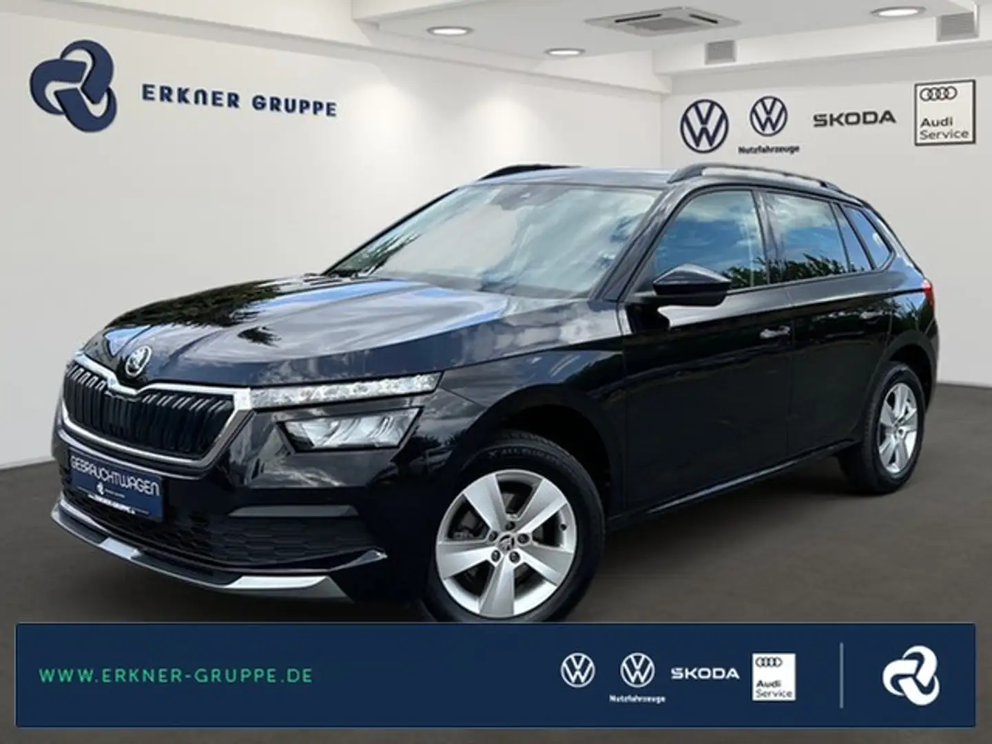 Skoda Kamiq 1.0TSI DSG Ambition LED+TEMPOMAT+SITZHZ+++ Schwarz - 1