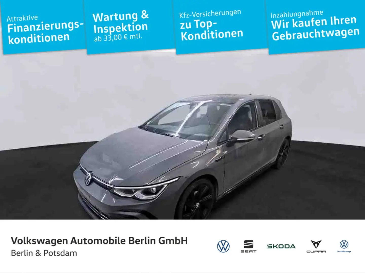 Volkswagen Golf VIII 2.0 TDI R-Line Pano IQ.LIGHT Kamera Grau - 1