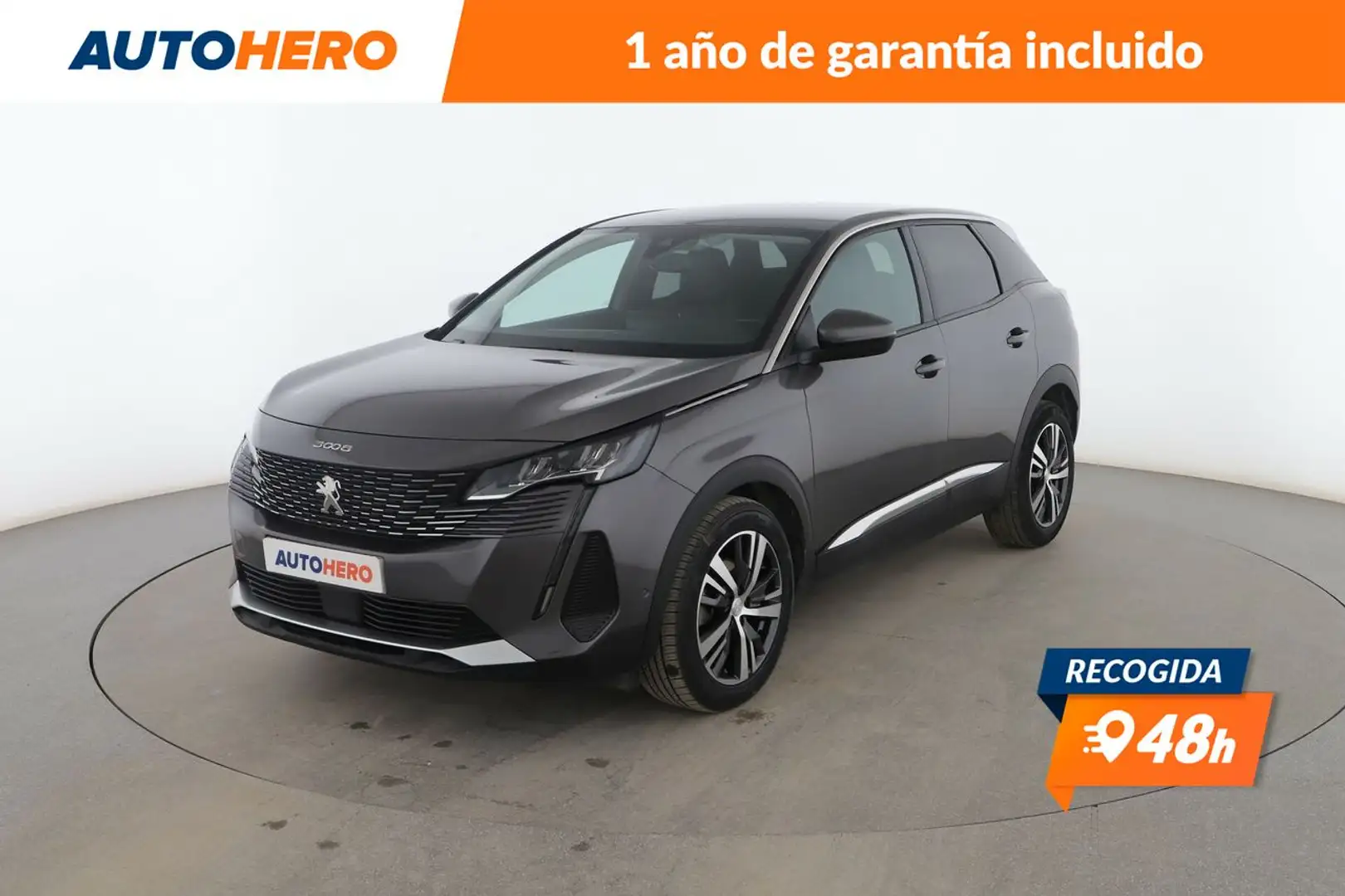 Peugeot 3008 1.5 Blue-HDi Allure Gris - 1