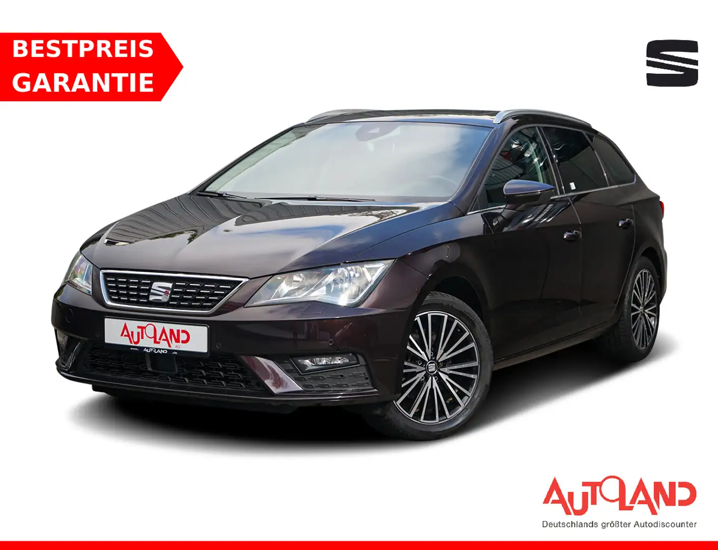 SEAT Leon ST 1.4 TSI Xcellence Klimaaut. Navi ACC DAB Paars - 1
