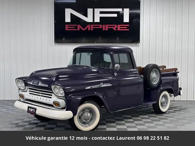 Chevrolet 1958 Pickup 235 CI V8 137 HP 2 ou 4 vitesses Tous compris
