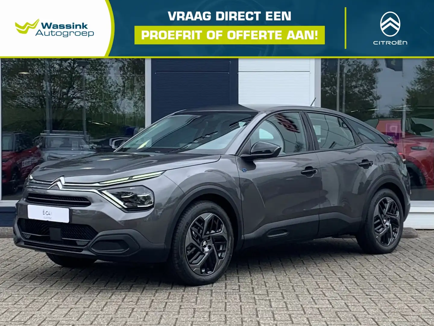 Citroen E-C4 Electric EV 50kWh 136pk You 3-Fase | Airconditioning | Crui Grijs - 1