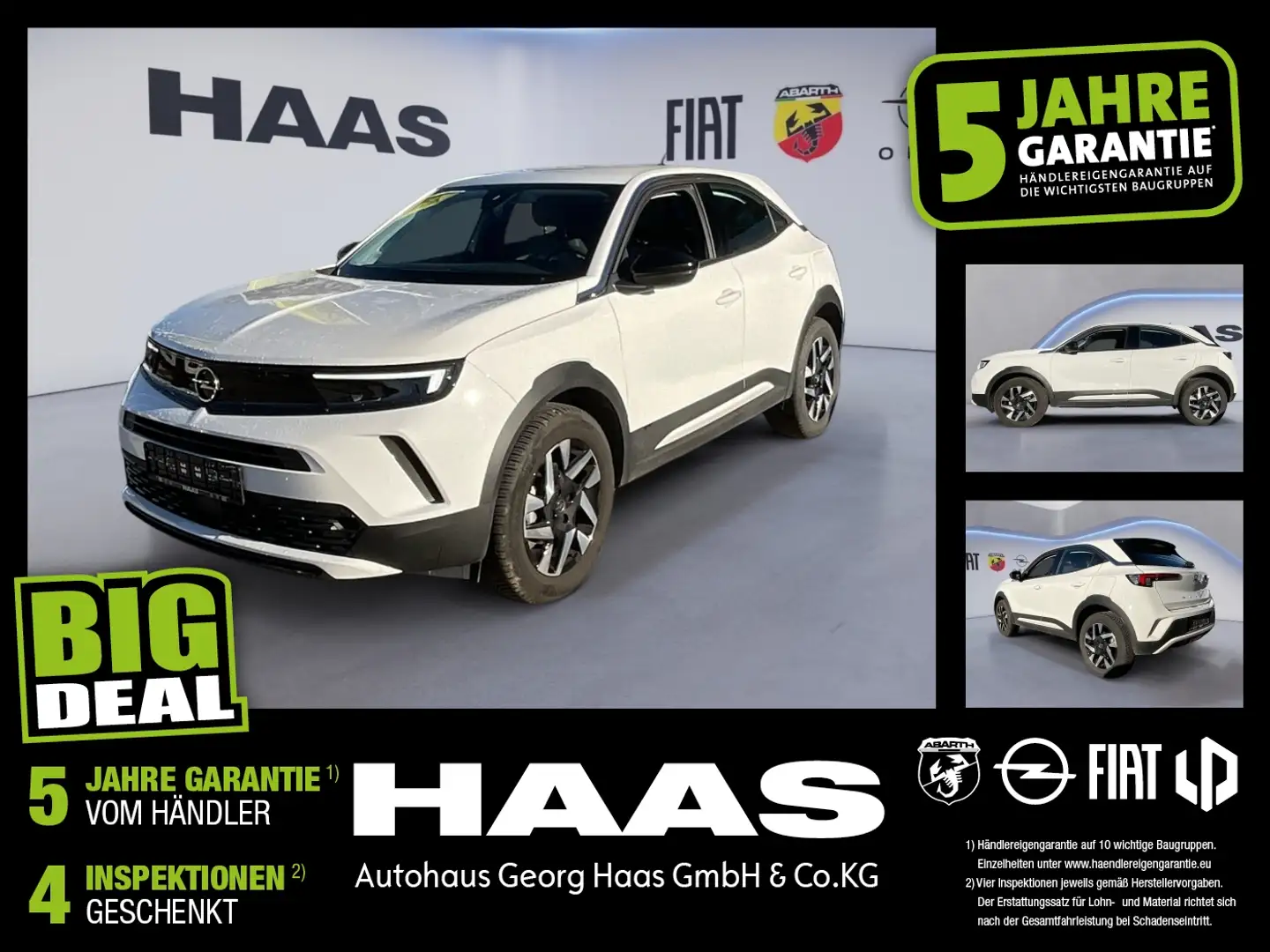 Opel Mokka 1.2 Turbo Sitzheizung, Kamera, Carplay Weiß - 1