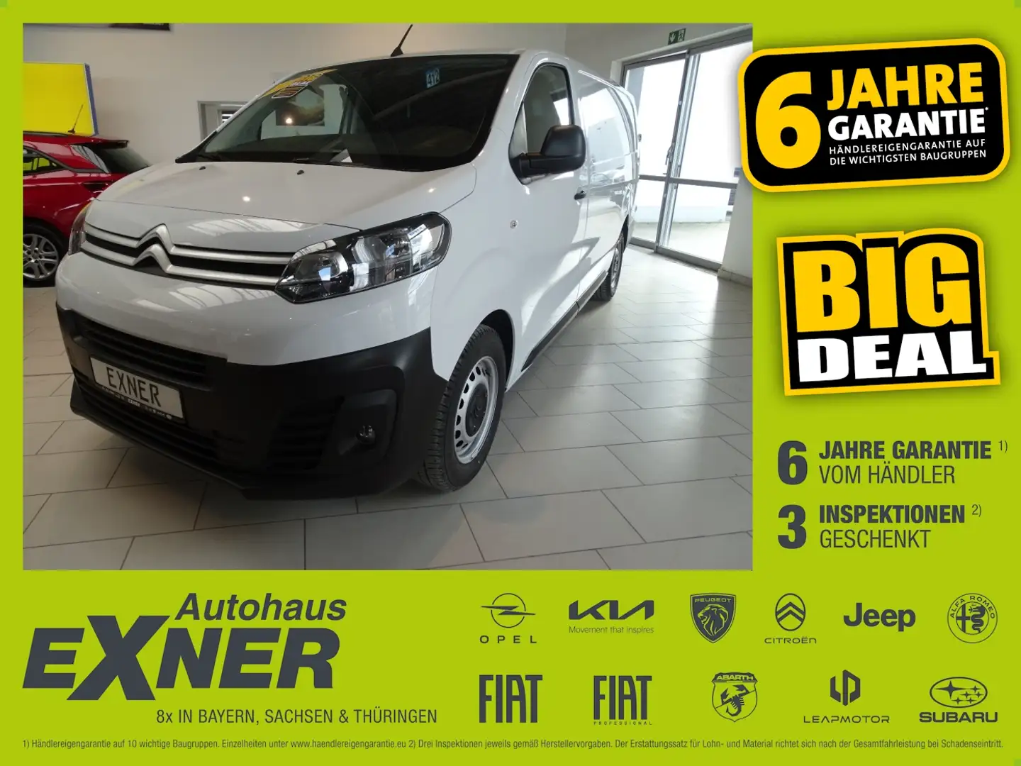 Citroen Jumpy Kastenwagen lang Holzboden, AHK abnehmbar Blanco - 1
