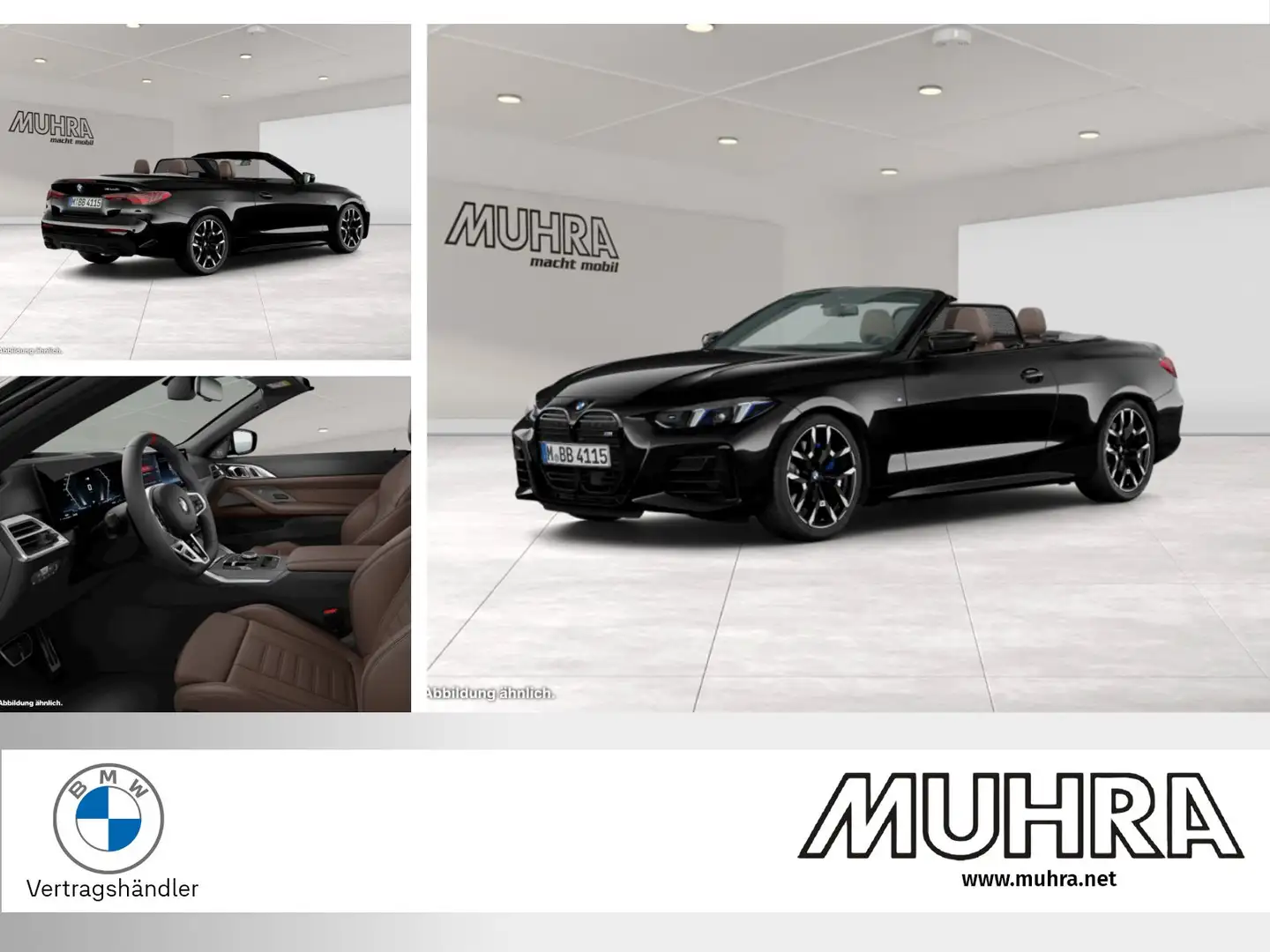 BMW 440 M440i xDrive Cabrio 19" ACC Sthzg. Nackenwärmer PA Fekete - 1