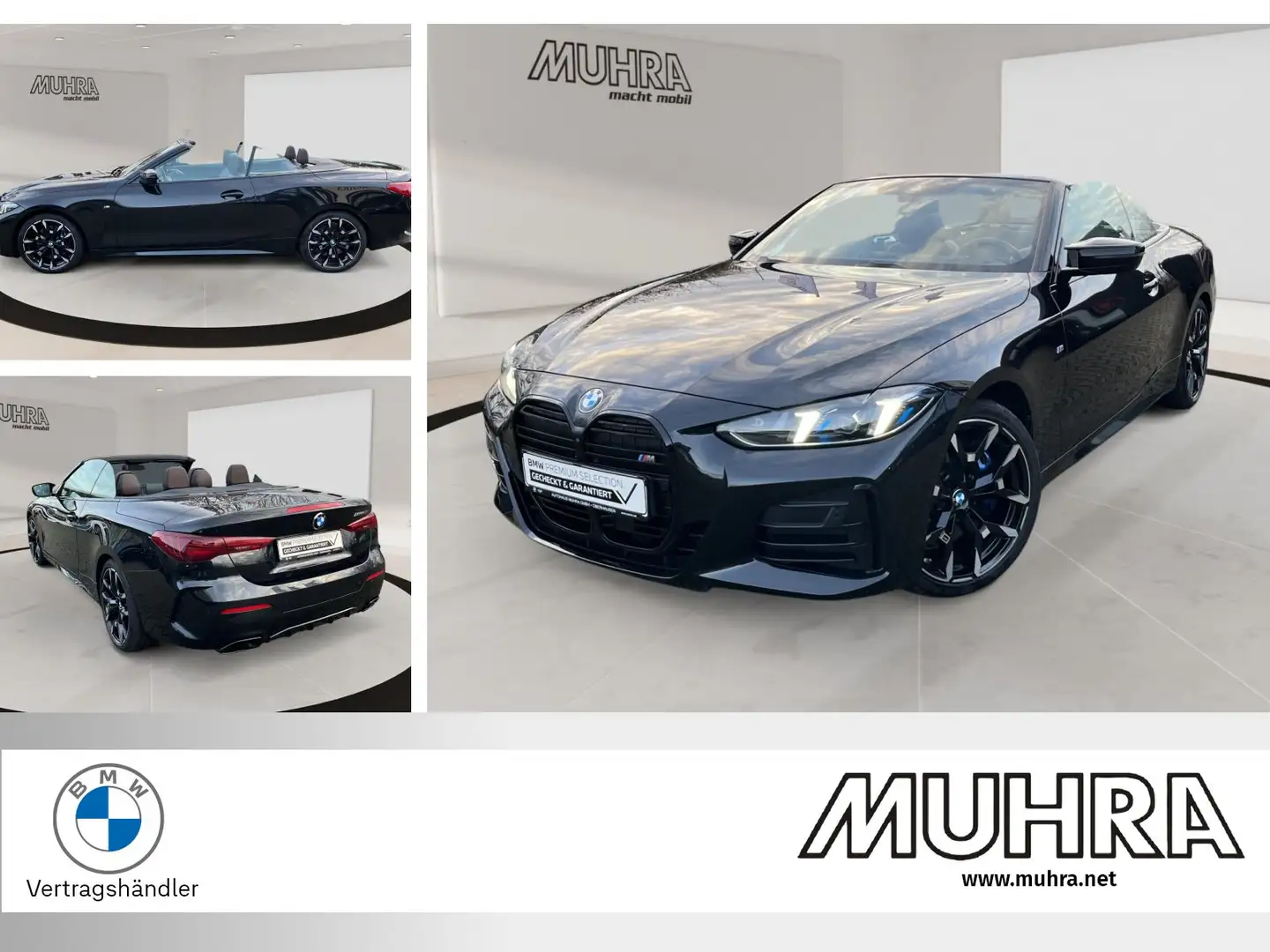 BMW 440 M440i xDrive Cabrio 19" ACC Sthzg. Nackenwärmer PA Noir - 1