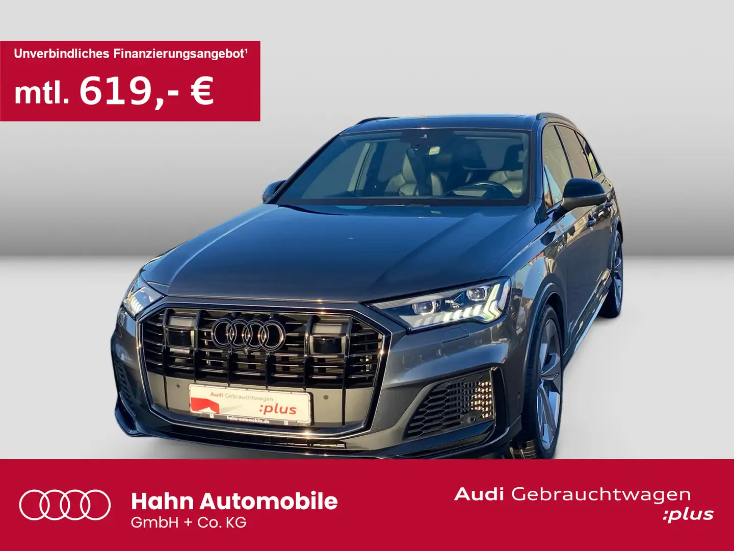 Audi Q7 55TFSIe quattro S line S-trc HUD B&O 360° Mat Grau - 1
