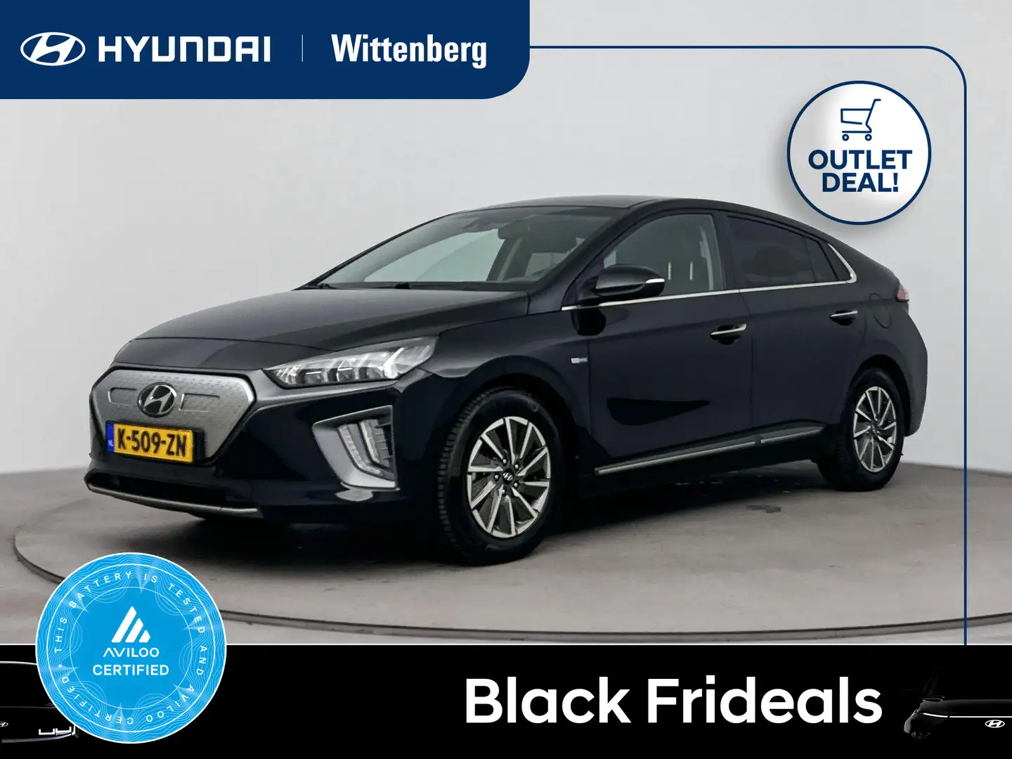 Hyundai IONIQ PREMIUM EV 38 kWh | OUTLETDEAL!!! | SoH 95% | GROO Noir - 1