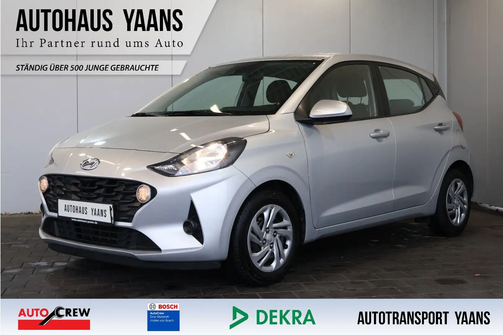 Hyundai i10 1.0 Select LANE+PDC+KLIMA+TEMP.+ALLWETTER Silber - 1