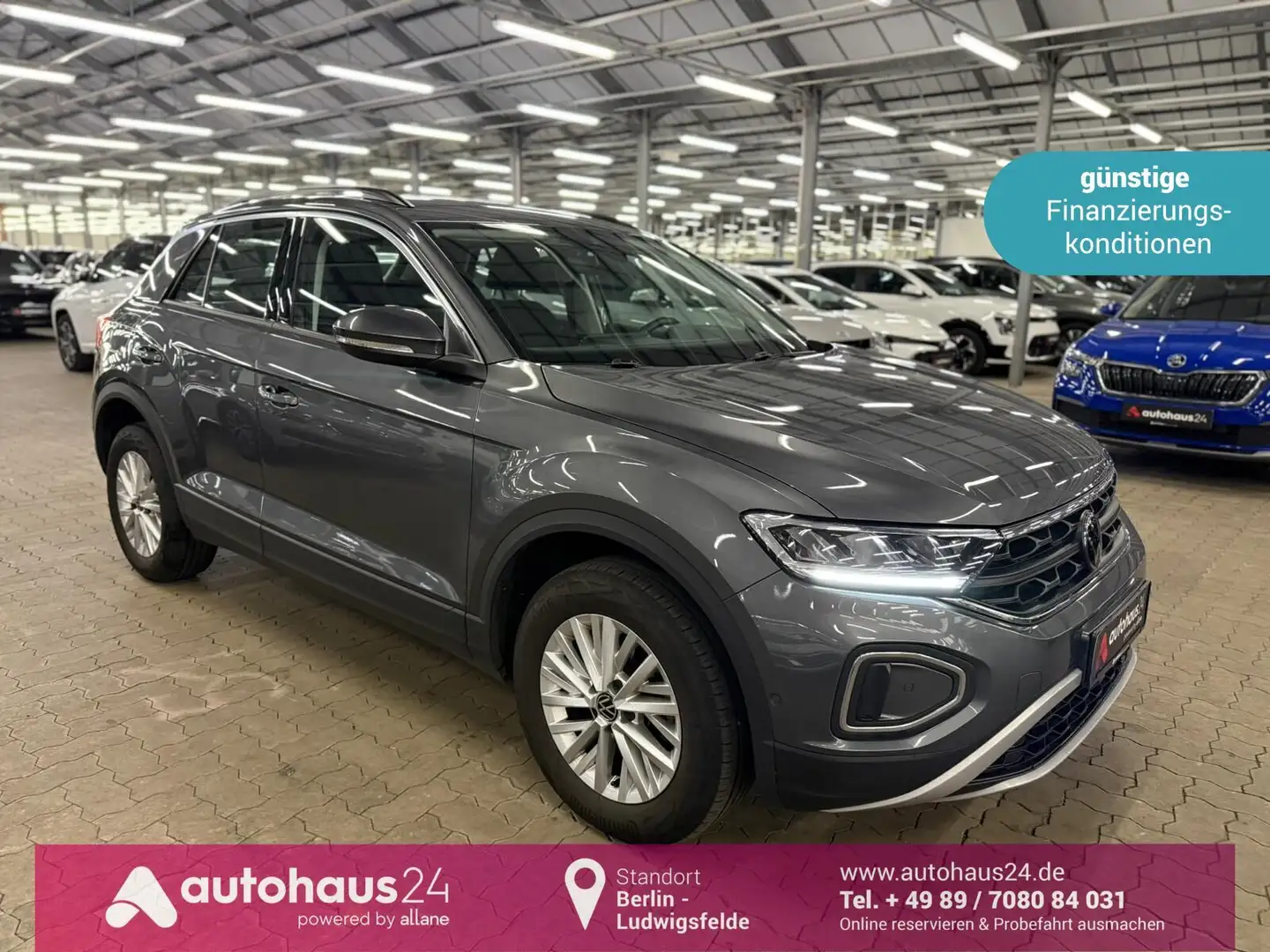 Volkswagen T-Roc 1.5 TSI Life   DSG|LED|PDC|CarPlay Grigio - 1