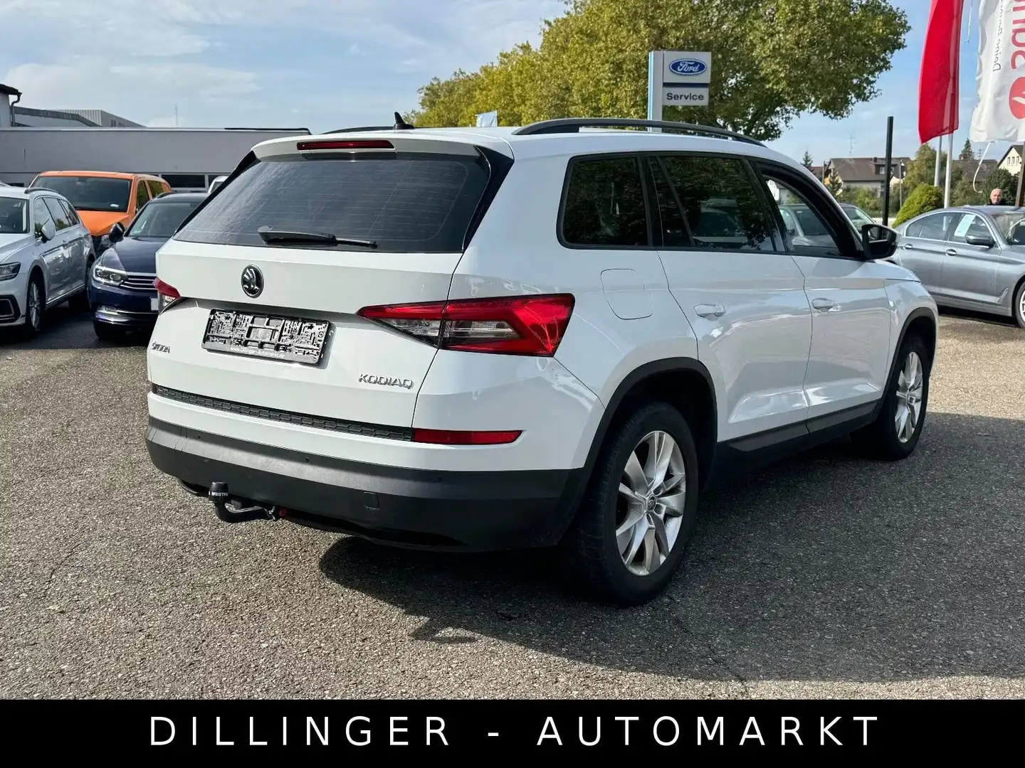 Skoda Kodiaq 2.0 TDI DSG Ambition AHK Leder Navi Temp. Blanc - 2