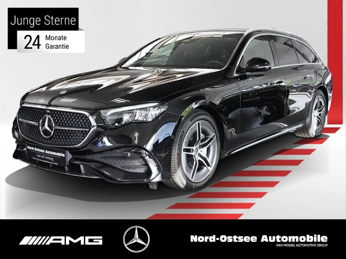 Mercedes-Benz E 220 d T AMG ADV AHK DISTRO KEYLESS LED LENKHZG Black - 1