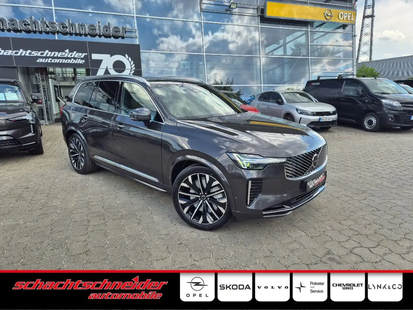 Volvo XC90 T8 AWD Ultra Bright+Luft+AHZV+Panorama Gris - 1