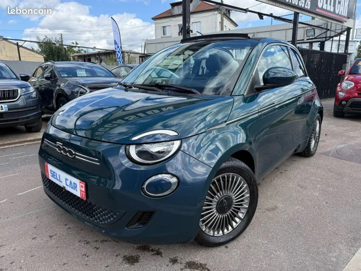 Fiat 500C e Icône 118ch « NEUF » 9km Bleu - 1