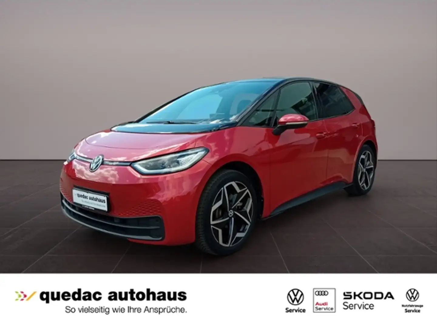 Volkswagen ID.3 PRO IQ SHZ RFK PDC Červená - 1