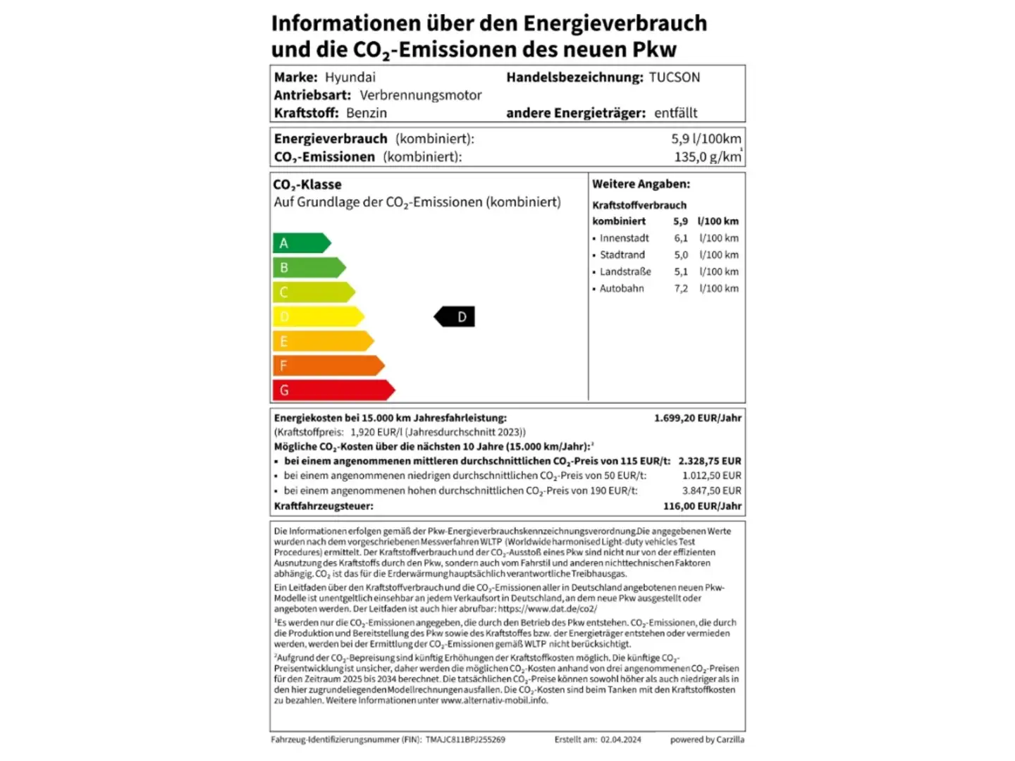 Hyundai TUCSON Select MJ23 2WD Hybrid 1.6 Automatik+ACC Schwarz - 2