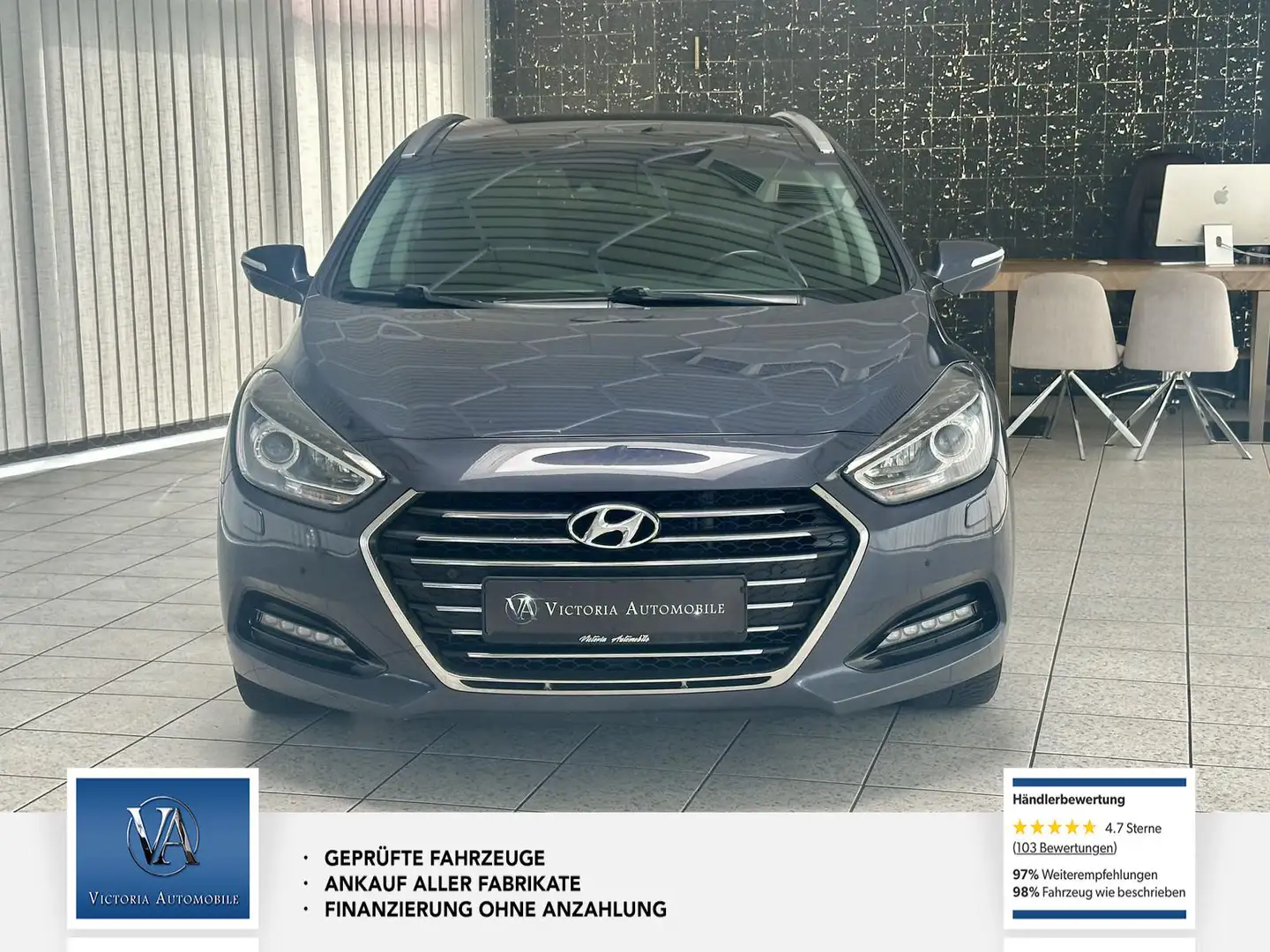 Hyundai i40 cw Mega Ausstattung, 1 Hand, blue Style, Unfallfre Niebieski - 2