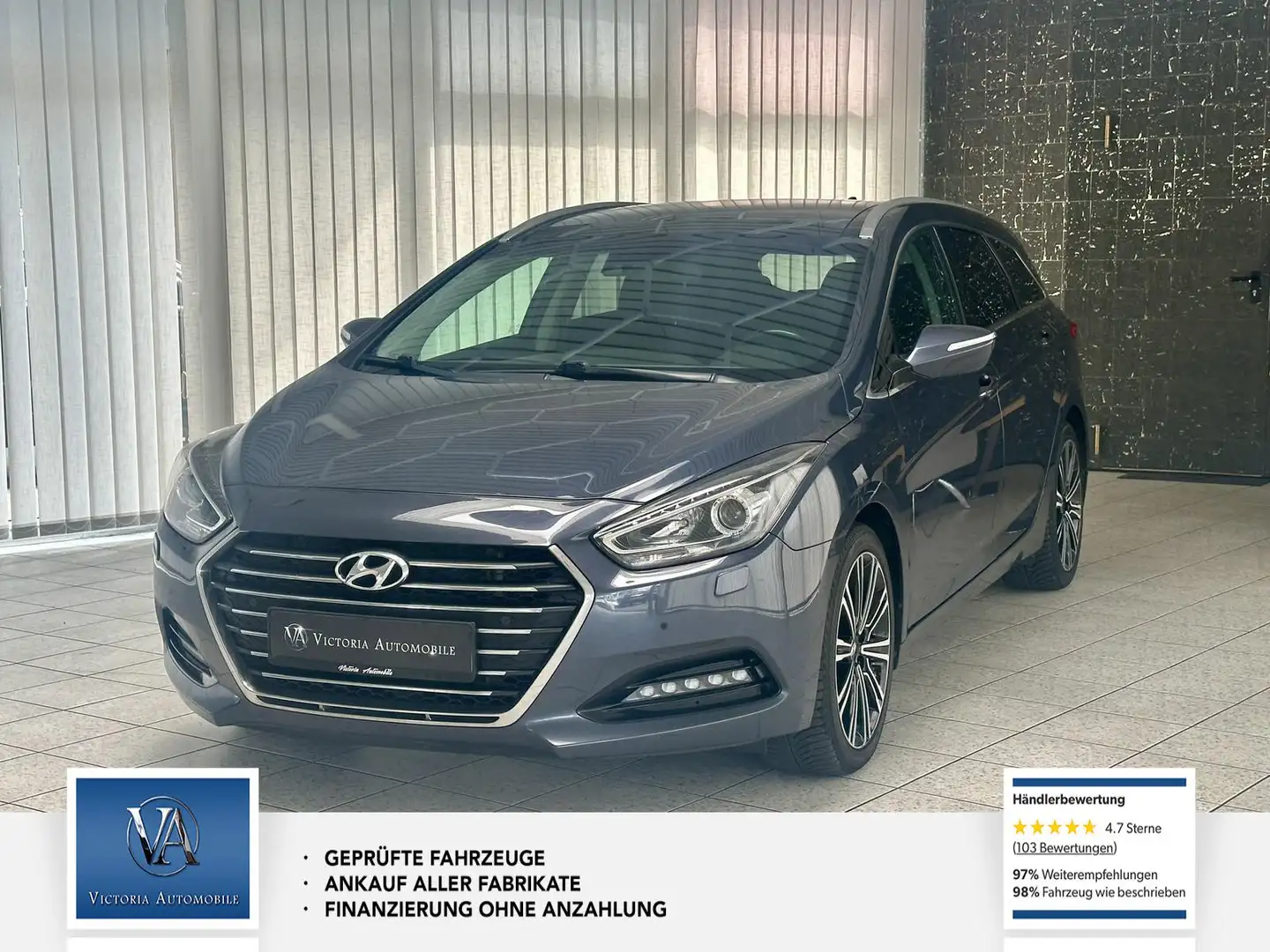Hyundai i40 cw Mega Ausstattung, 1 Hand, blue Style, Unfallfre Niebieski - 1