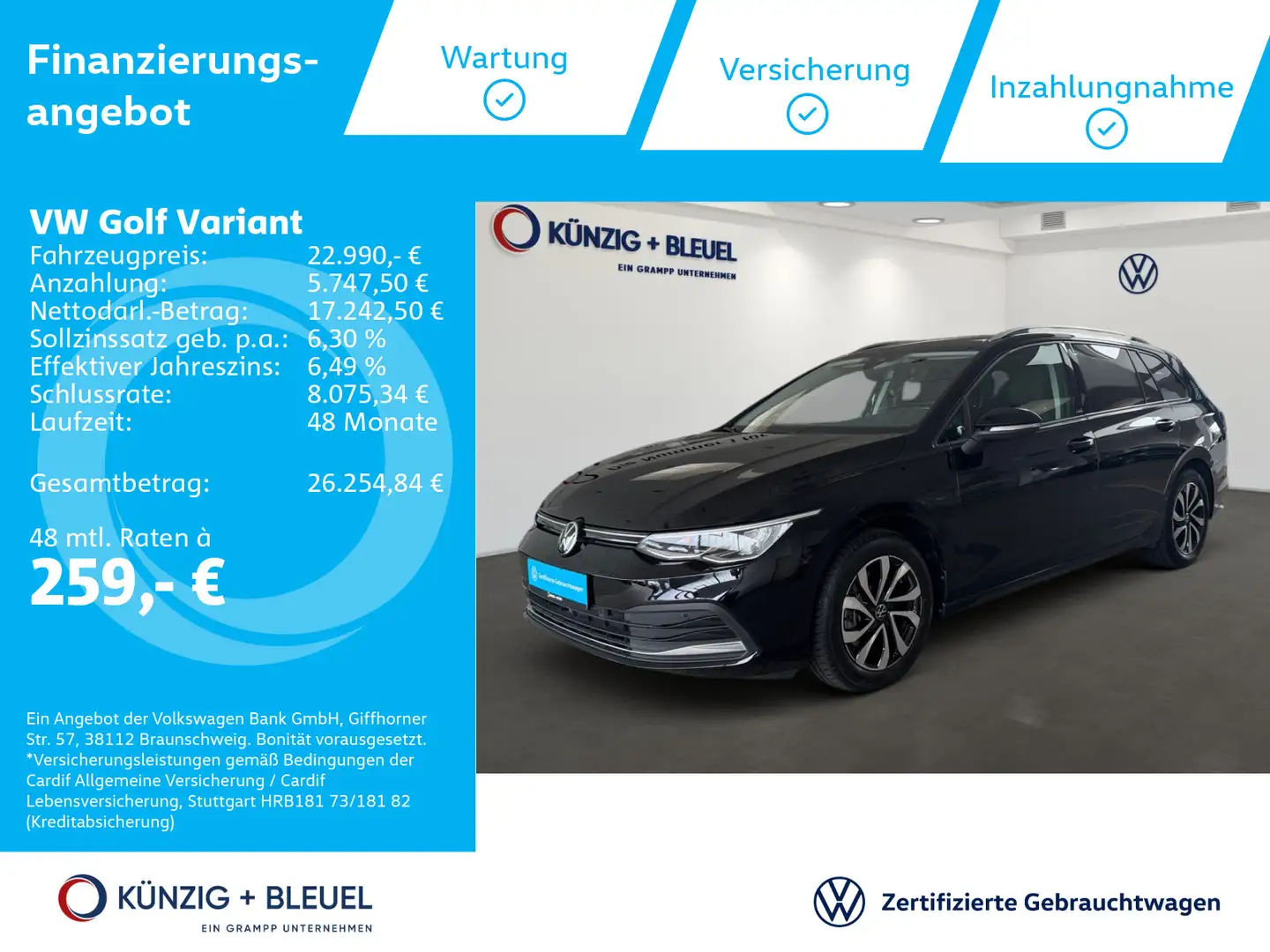 Volkswagen Golf Variant Active 2.0 TDI Schwarz - 1