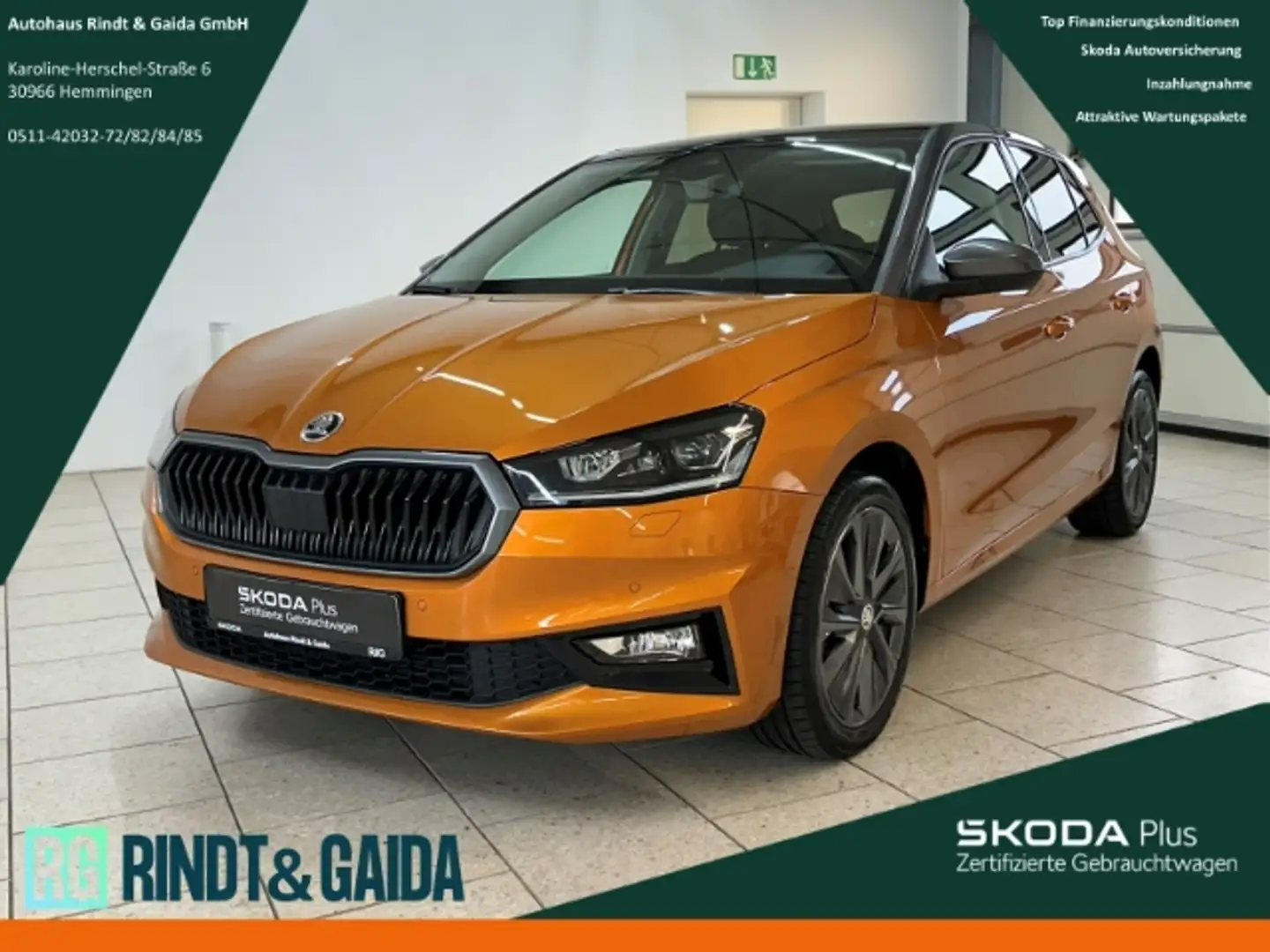 Skoda Fabia Style 1.0 TSI Kamera Navi ACC SHZ ParkLenk Orange - 1