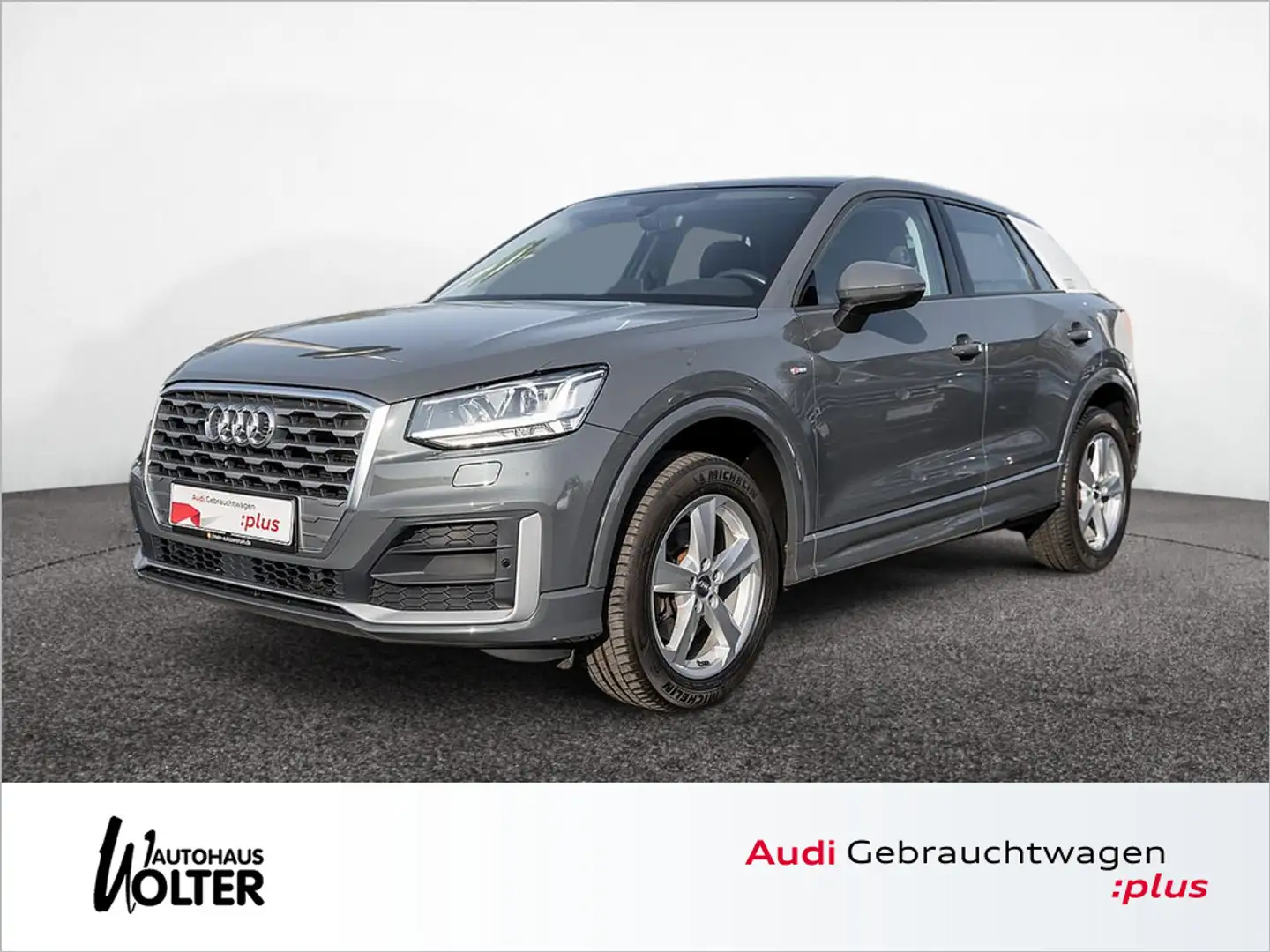 Audi Q2 1.4 TFSI sport PANO LED SHZ S line Grau - 1