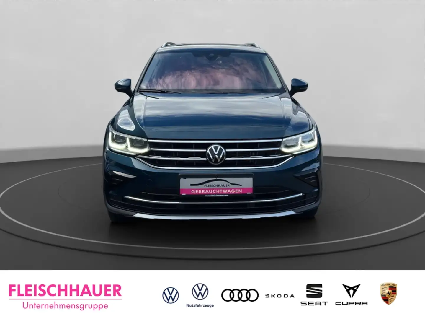 Volkswagen Tiguan Elegance 4Motion 2.0TDI Pano+Leder+Matrix+Navi+StH Blau - 2