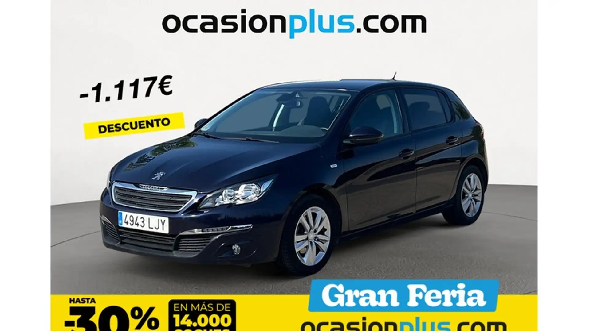 Peugeot 308 1.6 BlueHDi Style 120 Bleu - 1