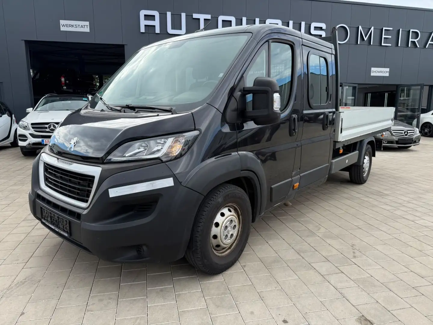 Peugeot Boxer Pritsche Doka. 435 L4 BlueHDi 7-Sitz/Klima Siyah - 1