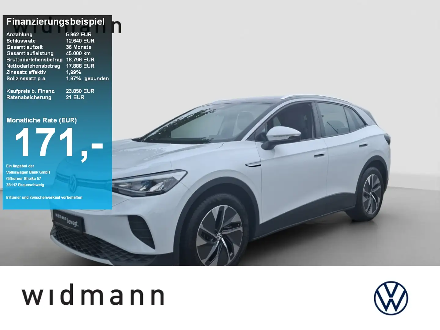 Volkswagen ID.4 .4 Pure 109 KW NAVI Weiß - 1