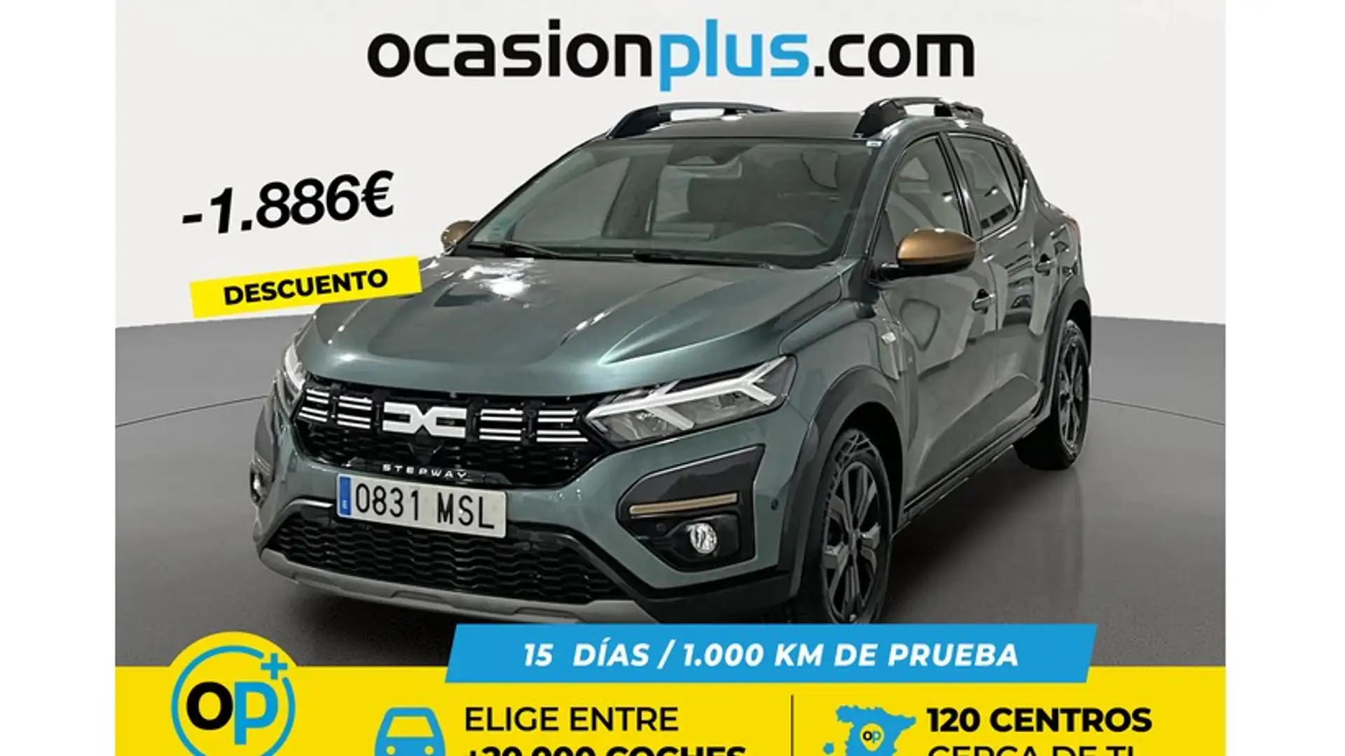 Dacia Sandero Stepway TCe Extreme Go 81kW Grün - 1