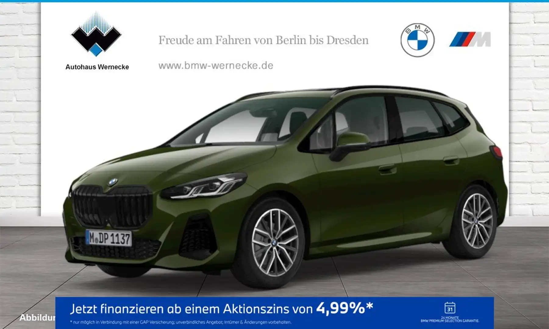 BMW 218 i Active Tourer M Sportpaket Head-Up HK HiFi Grün - 1