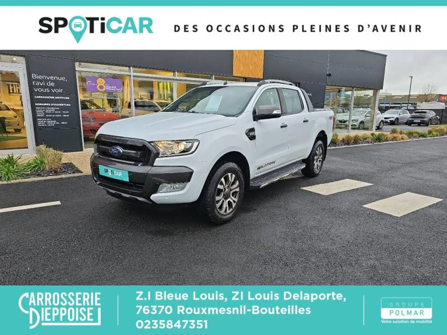 Ford Ranger 3.2 TDCi 200ch Double Cabine Wildtrak BVA Blanc - 1