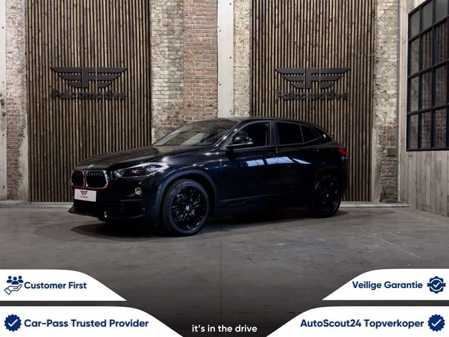 BMW X2 sDrive18i*WIFI*ZETELVERWARMING*LED*NAVI*PDC* Noir - 1