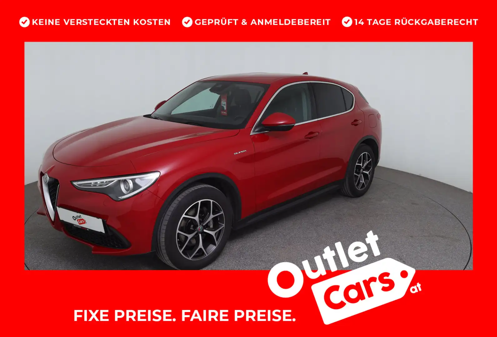 Alfa Romeo Stelvio Super 2,2 ATX AWD Rot - 1