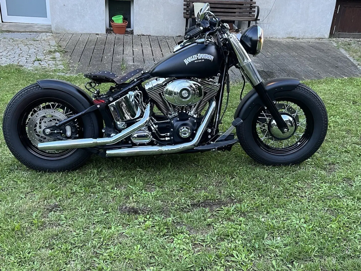 Harley-Davidson Fat Boy Heritage, Softail Zwart - 1