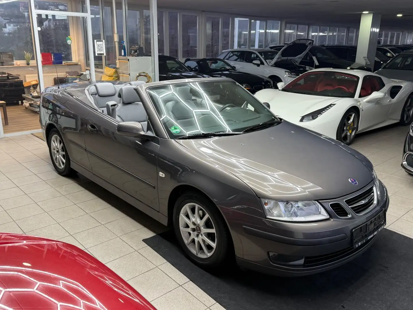 Saab 9-3 1.8t Cabriolet 1.8t SHZ PDC Leder Klima LM Grau - 2