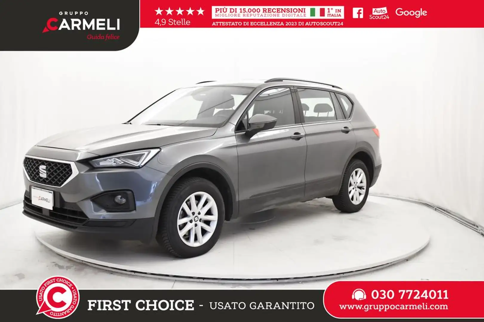 SEAT Tarraco 2.0 tdi Style 4drive 150cv dsg Grigio - 1