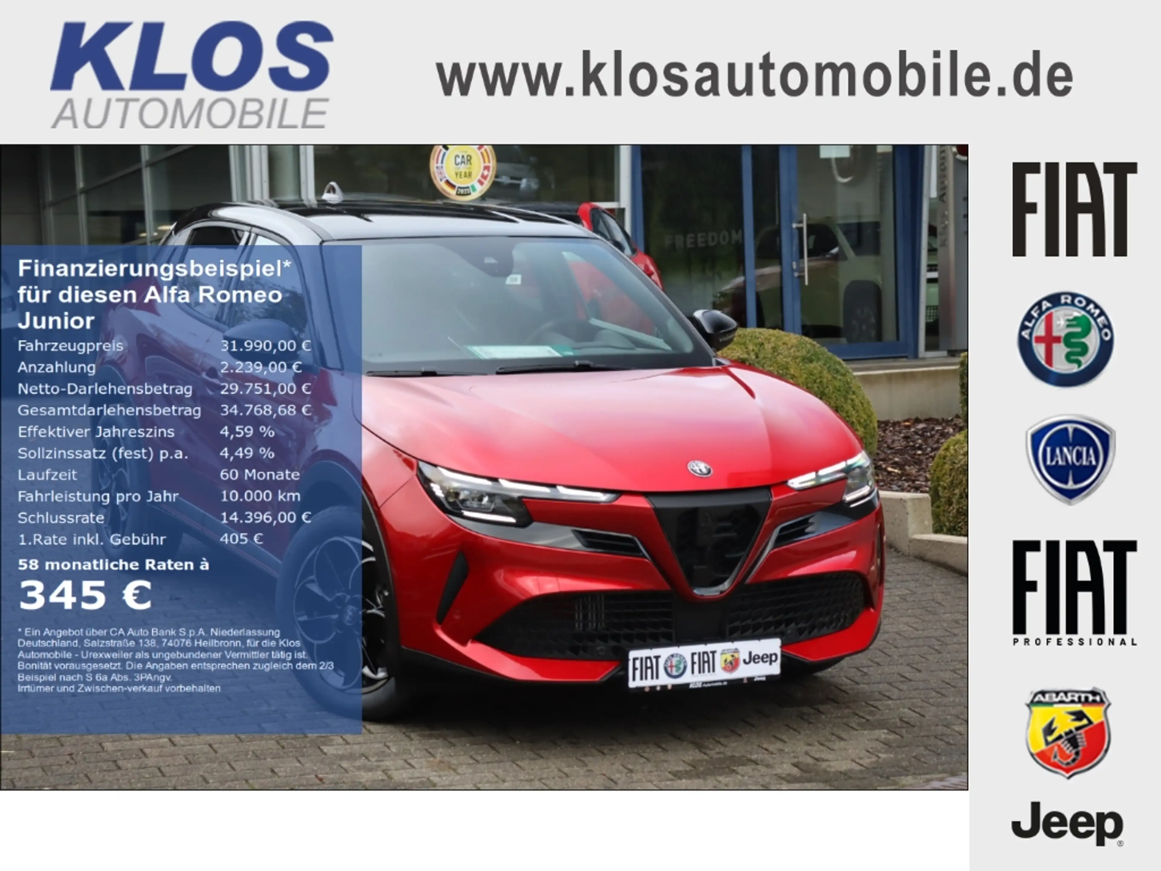 Alfa Romeo Junior IBRIDA Q4 1.2 VGT 145PS DCT6 SPORT SABELT